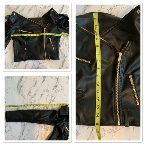 House of CB Romera Off Shoulder Black Jacket S - Picture 14 of 16